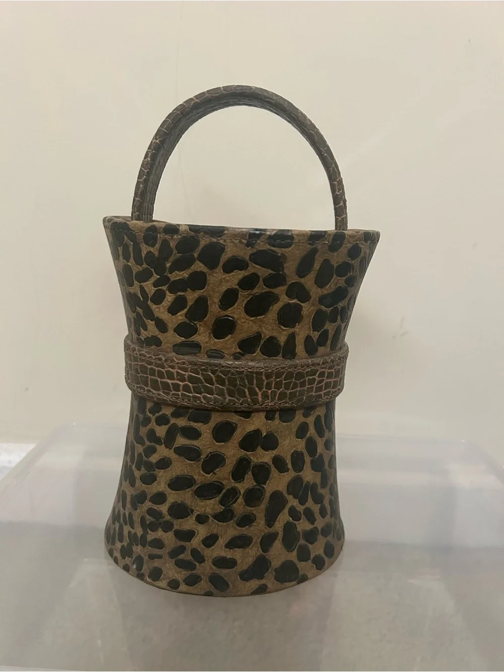 Brown Leopard-Print Vase Home Decor - Picture 4 of 6